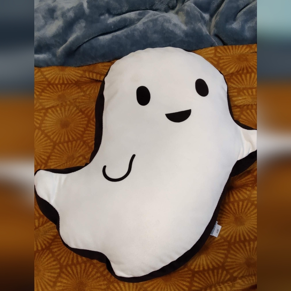 Indigo Plush Ghost Pillow